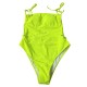 Summer fluorescent yellow swimsuit hot spring swimsuit