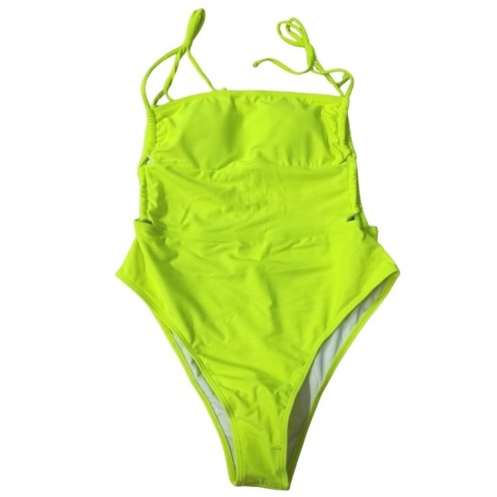 Summer fluorescent yellow swimsuit hot spring swimsuit