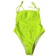 Summer fluorescent yellow swimsuit hot spring swimsuit